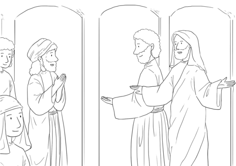 Acts 13 4 5 Paul  The First Missionary Journey Coloring Page